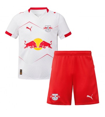 RB Leipzig Johan Bakayoko #9 Hjemmebanetrøje Børn 2025-26 Kortærmet (+ Korte bukser)